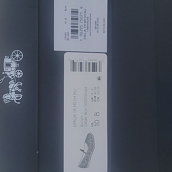 3 Pairs of Coach Emilia Mary Jane with Tea Rose Flat Shoes Blush 10 All New - Picture 7 of 7